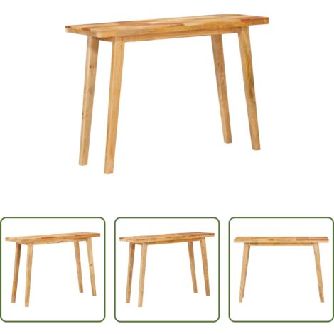 Madera de mango -  Mesa de comedor Natural 100 x 35 x 75 cm Madera de mango maciza