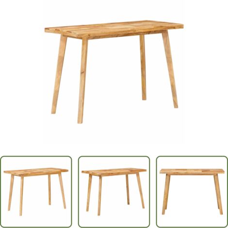 Madera de mango -  Mesa de comedor Natural 100 x 55 x 75 cm Madera de mango maciza