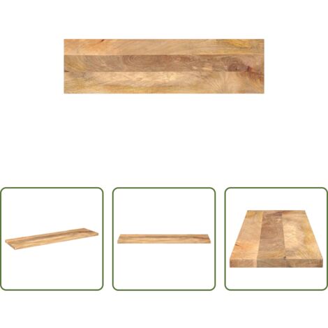 Madera de mango -  Tablero de mesa rectangular madera maciza mango 100x30x3,8 cm