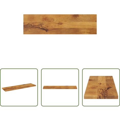 Madera de mango -  Tablero de mesa rectangular madera maciza mango 120x20x3,8 cm