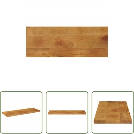 Madera de mango -  Tablero de mesa rectangular madera maciza mango 80x40x3,8 cm