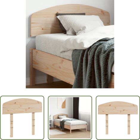 Madera de pino -  Cabecero de madera maciza de pino 90 cm