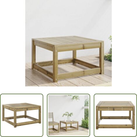 Madera de pino -  Taburete de jardín madera de pino impregnada