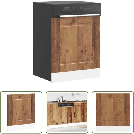 Madera envejecida -  Panel para lavavajillas Kalmar madera vieja 60x1,5x67 cm
