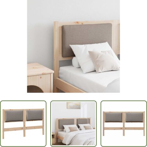 Madera maciza de pino -  Cabecero Otro Marrón 150 cm Madera maciza de pino