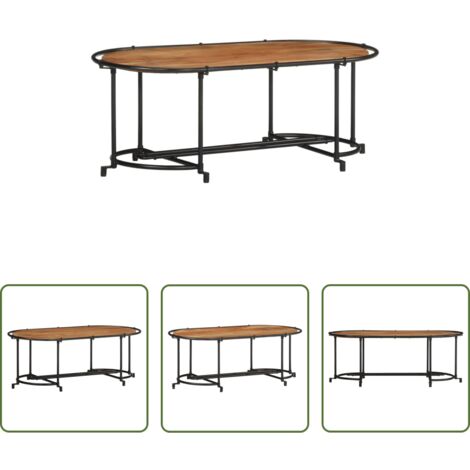 Madera maciza -  Mesa de centro madera maciza acacia 110x55x40 cm