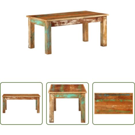 Madera maciza reciclada -  Mesa de centro madera maciza reciclada 100x55x45 cm
