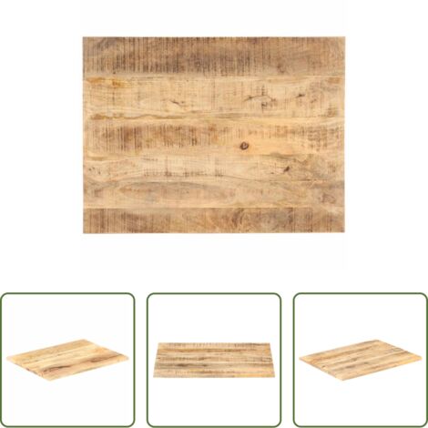 Madera maciza -  Superficie de mesa madera maciza de mango 25-27 mm 90x70 cm