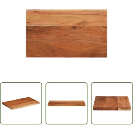 Madera maciza -  Tablero de mesa rectangular madera maciza acacia 50x40x3,8 cm
