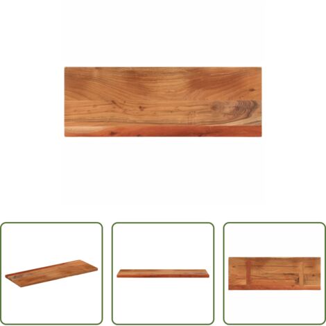 Madera maciza -  Tablero de mesa rectangular madera maciza acacia 70x30x3,8 cm