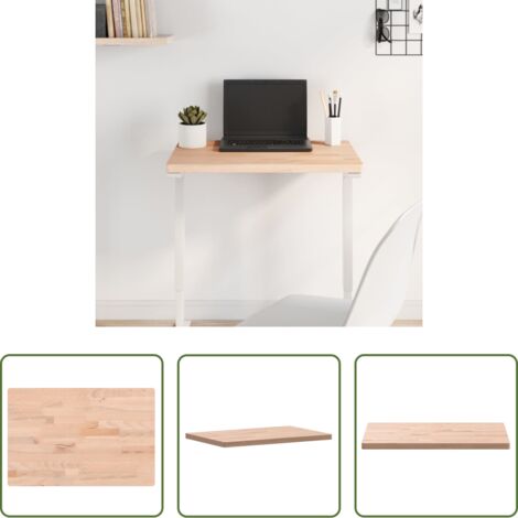 Madera maciza -  Tablero rectangular de madera maciza de haya 60x40x2,5 cm