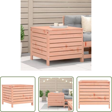 Madera maciza -  Taburete de jardín madera maciza Douglas 62x63,5x53,5 cm