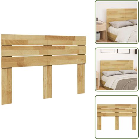 Madera maciza - vidaXL Cabecero 120 cm Madera Maciza Roble - Cabecero de cama 120 cm
