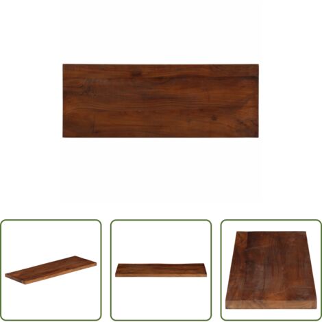 Madera reciclada -  Tablero mesa rectangular madera maciza reciclada 70x40x3,8 cm
