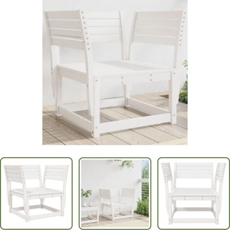 Madera -  Silla de jardín madera madera maciza de pino blanco