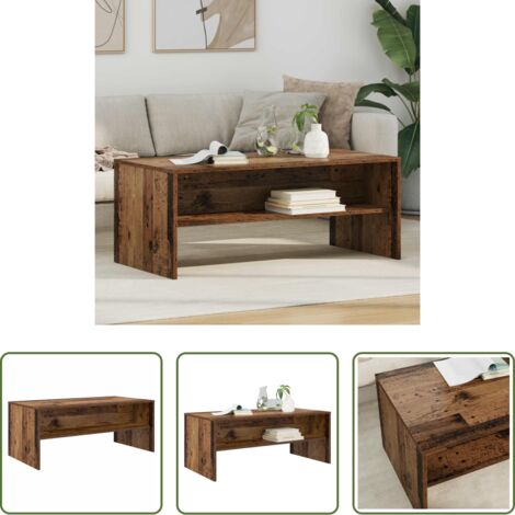 Madera vieja -  Mesa de Café Madera vieja 100 x 50 x 40 cm Madera de ingeniería