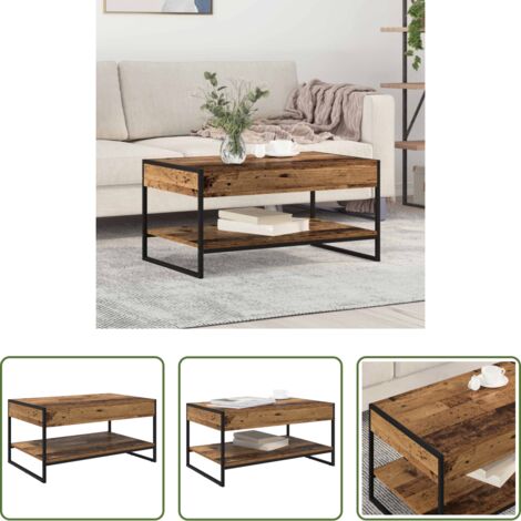 Madera vieja -  Mesa de Café Madera Vieja 80 x 50 x 40 cm Madera contrachapada