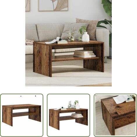 Madera vieja -  Mesa de Café Madera vieja 80 x 50 x 40 cm Madera de ingeniería
