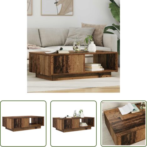 Madera vieja -  Mesa de Café Madera vieja 95 x 55 x 31 cm Madera de ingeniería