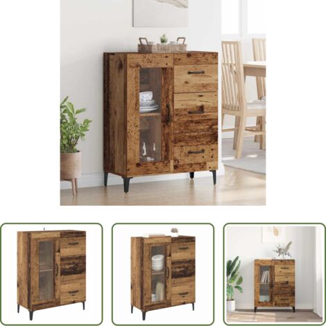 Madera vieja -  Vitrina con cajón Madera Vieja 69,5 x 34 x 90 cm