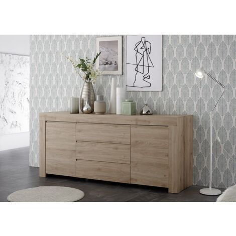 Madia 2 ante e 3 cassetti linea Clear in Rovere Cadiz
