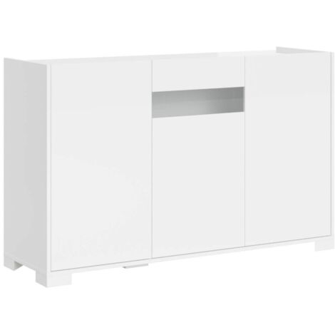 Madia 3 ante 130x40x81 cm Riflesso bianco lucido