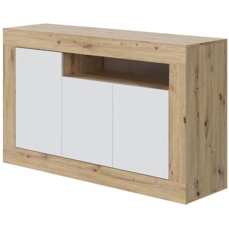 MADIA 3 ANTE 144X42X87 CM BIANCO ROVERE