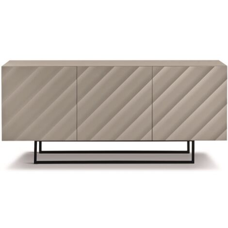 Madia 3 ante in legno 180 cm Tortora piedini sagomati - KALLA