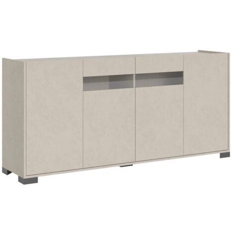 Madia 4 ante 174x40x81 cm - RIFLESSO - Colore: Cashmere