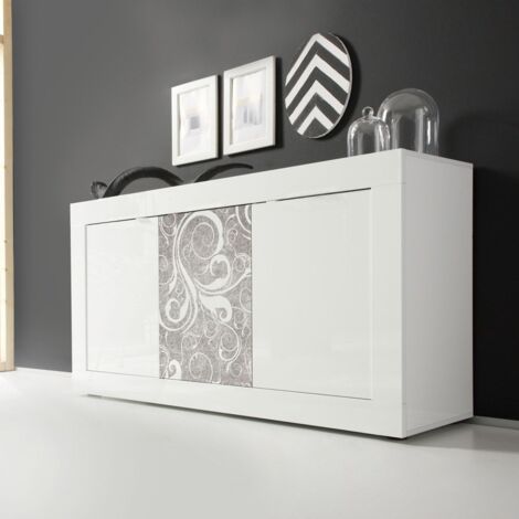 Madia HIT Linea Fancy finitura Bianco lucido con Serigrafia