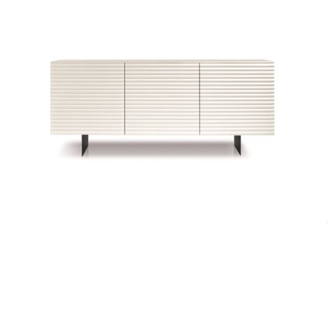 Madia in legno 180 cm 3 ante Bianco - ARISA 2 piedini