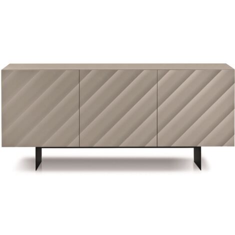 Madia in legno 180 cm 3 ante Tortora 2 piedini - KALLA