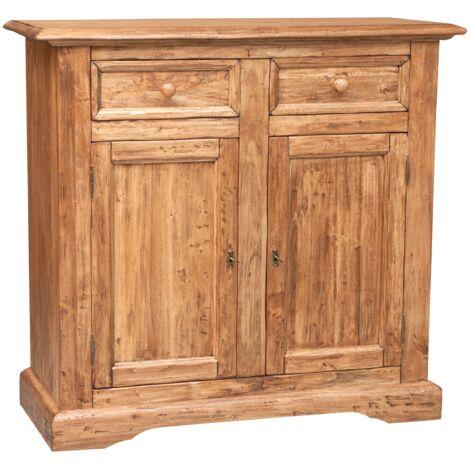 Madia legno massello 110x45x103 cm Credenza vintage Spaziosa madia soggiorno Credenza soggiorno e cucina Credenza legno massello