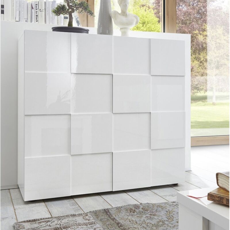 Madia linea Dama 2 ante in Bianco lucido 20 90 08 04