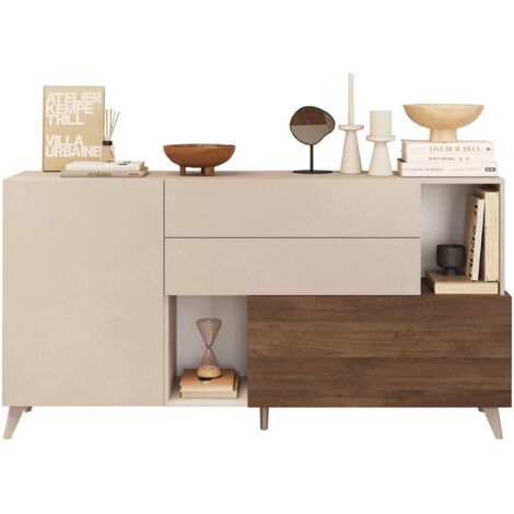 Madia Marion 180x42x94h colore cashmere e cadiz