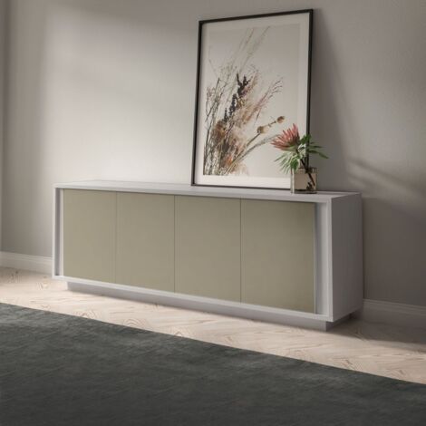 Madia SKYLINE  4 ante bianco frassino e fango - colori personalizzabili