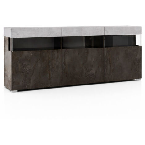 Credenza angolare completa 2 ante(1 a vetro) e 1 cassetto - LM-AR15