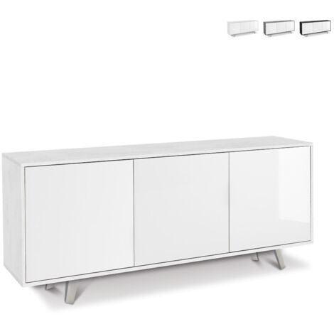 Madia tre ante Bianco Ossido Lucido 177x41x h74 cm