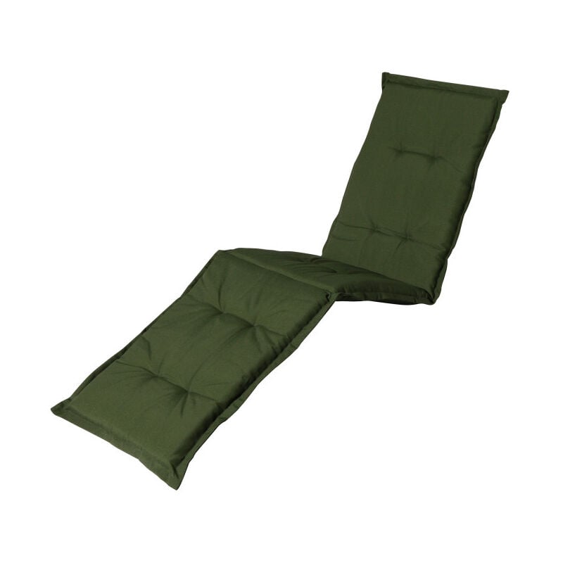 Coussin pour chaise longue panama 65 x 200 cm Madison Série Classique - Vert - Vert
