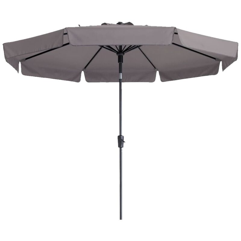 Madison - Parasol Flores Luxe 300 cm Rond Taupe Taupe