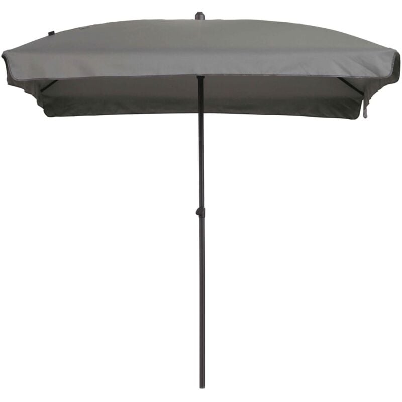 Parasol Patmos Rectangulaire 210x140 cm Gris clair - Madison
