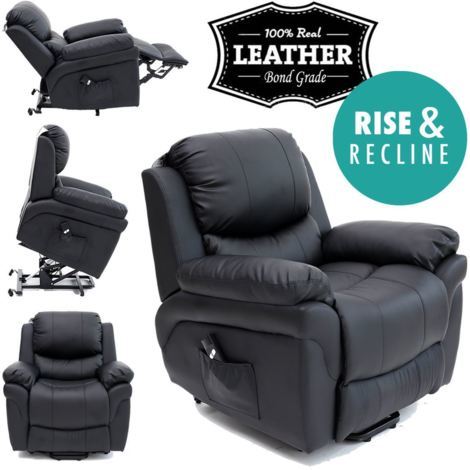 MADISON RISEREC LEATHER RECLINER - different colors available