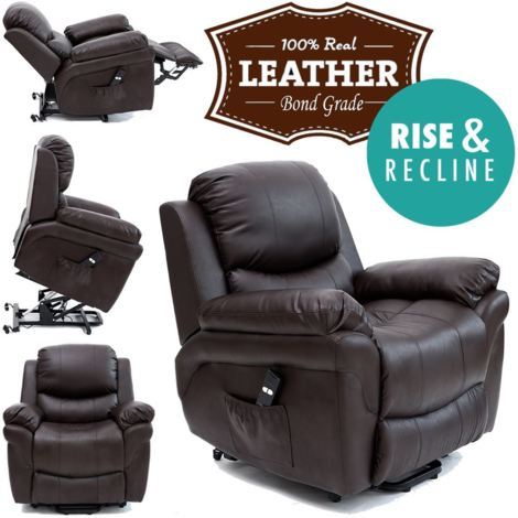 main image of "MADISON RISEREC LEATHER RECLINER - different colors available"