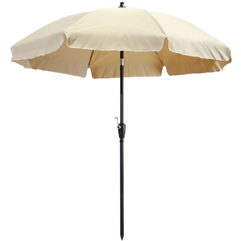 

Madison Sombrilla Lanzarote redonda color crudo 250 cm - Marrón