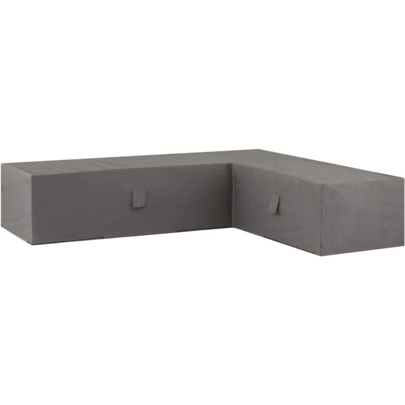 Copertura Set Divani da Esterno 320x255x70cm Sinistra Grigio Madison