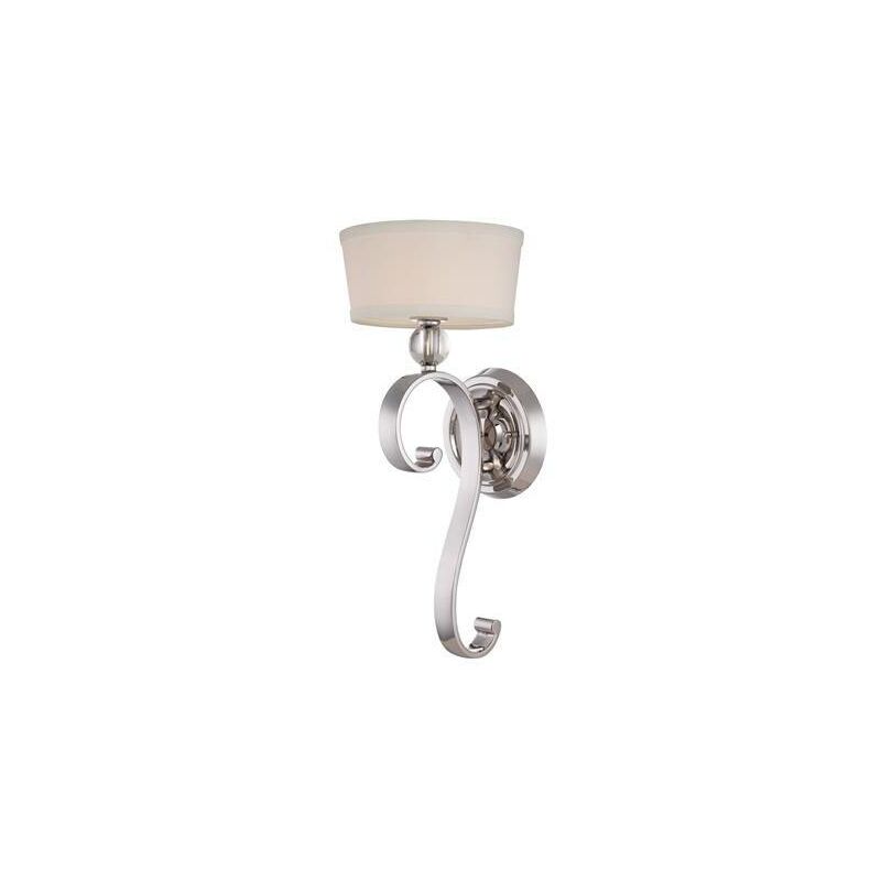 Madison Manor - 1 Light Indoor Wall Light Imperial Silver, G9 - Elstead