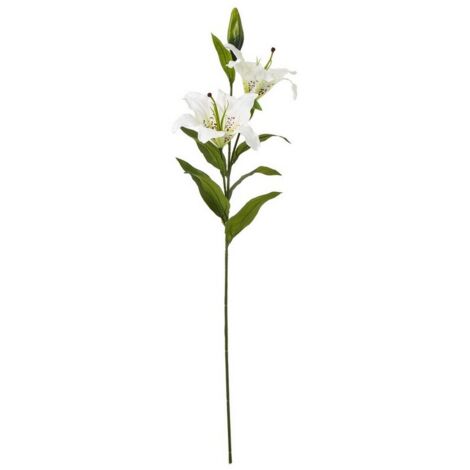 Madonna Lily Spray (Single Stem Flower) - Plastic - Height 87 cm - White