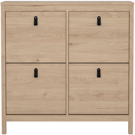 Madrid Schuhschrank 4 Klapptüren Eichen-Dekor.
