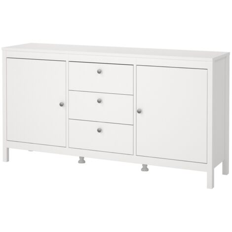 Madrid Sideboard 2 Türen 3 Schubladen weiß.