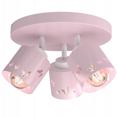 MÄDCHEN-DECKENLEUCHTE DECKENLEUCHTER LED E27 ROSA